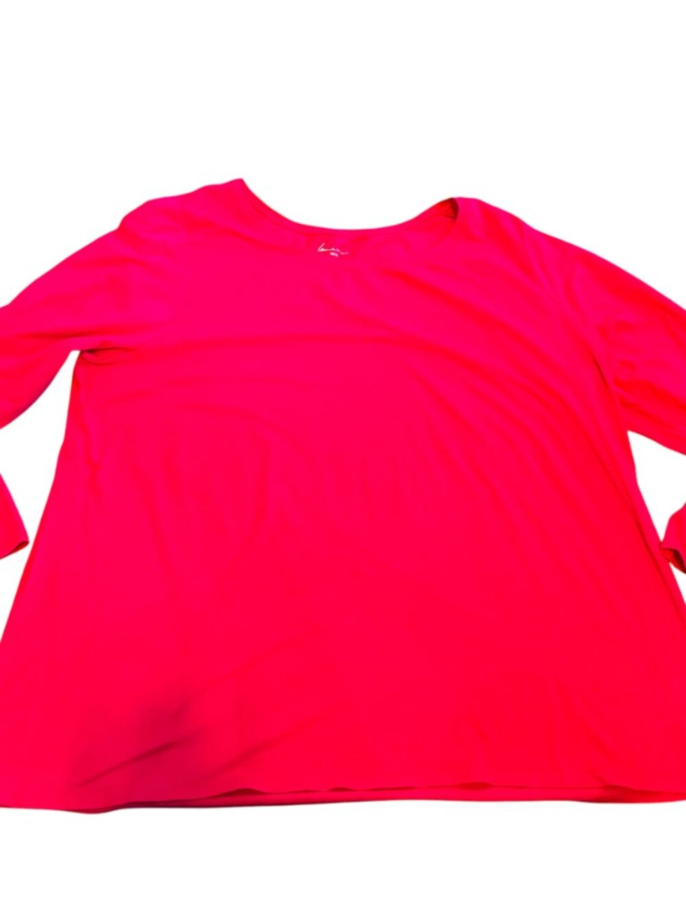 LANE BRYANT Women’s Plus Size 26/28 Pink 3/4 Sleeve Blouse Top – Pre-Owned
